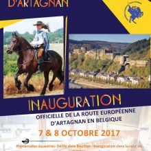 Inauguration de la Route d'Artagnan en Belgique les 7 et 8 octobre 2017 à Bouillon Inauguration de la Route d'Artagnan en Belgique les 7 et 8 octobre 2017 à Bouillon