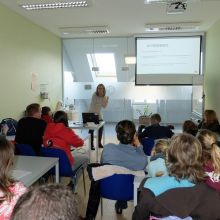 L'atelier "préparation mentale du cavalier" animé par Laurence Van Ooteghem, psychothérapeute.