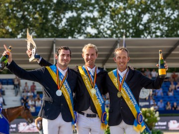 Le podium du championnat de Belgique seniors