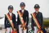 Le podium du championnat de Belgique Children, avec Louise Ameeuw à la troisième place