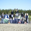 Le podium de la Coupe de Belgique scolaires, avec Juliette Berghmans et Margaux Gillet