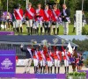 Les équipes belges young riders et children sur le podium des championnats d'Europe